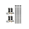 031-02029 by FLEET ENGINEERS - Post Style Round End Mount with PivotBar Adapters, Premium Quick Pick Set, Stainless, 32.50