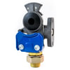 Tramec Sloan 36156 Gladhand Anodized Knob-Style Shutoff Gladhand, Service, Rubber Seal, 3/8-18 NPTF