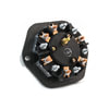 Tramec Sloan 38210 Electrical Pin Socket 7-Way Receptacle, Solid Pin, 15A Circuit Breakers