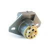 Tramec Sloan 38701 Electrical Pin Socket ISO Receptacle, Zinc, Wire Insert Terminals, Solid Pin