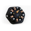 Tramec Sloan 38810 Electrical Pin Socket 7-Way Zinc Receptacle, Solid Pin, 15A Circuit Breakers