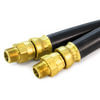 Tramec Sloan 454018 Air Brake Hose Assembly 1/2 Permanent Swivel Hose Assembly, 18, 3/8 Swivels x2, Black
