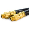 Tramec Sloan 455034 Air Brake Hose Assembly 3/8 Permanent Swivel Hose Assembly, 34, 3/8 Swivels x2, Black