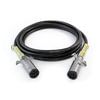 Tramec Sloan 46A12 Trailer Power Cable Standard Straight Cable with Zinc Plugs, 1/10-6/12 GA Black Jacket, 12ft