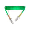 4DA12 by TRAMEC SLOAN - Heavy Duty ABS Cable  -  12ft Coiled Cable with 12 Leads, Zinc Plugs