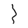 72546 by DAYCO - Curved Radiator Hose - Single I.D., 26.5 in. Trunk Height, EPDM, Black, SAE J20R4