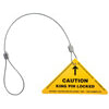 Tectran 1016 Gladhand Caution Label - Slip Lasso Over Lock, for King Pin Lock