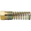 Tectran 10234 Air Brake Air Line Fitting Air Brake Spring Fitting - Brass, 3/8 in. I.D Hose, with Nut