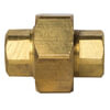 Tectran 104-A Air Brake Air Line Fitting Air Brake Air Line Union - Brass, 1/4 inches Pipe Thread Size