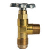 Tectran 1050-10D Air Brake Air Line Fitting Shut-Off Valve - 5/8 in. Tube Size, 1/2 in. Pipe Thread, Tube to Male Pipe