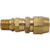 Tectran 1105 Air Brake Air Line Fitting Air Brake Air Line Fitting - Brass, 3/8 in. Hose I.D, Swivel Type, D.O.T