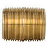 Tectran 112-A Air Brake Air Line Fitting Air Brake Pipe Nipple - Brass, 1/8 inches Pipe Thread, Closed Type