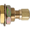 Tectran 113-6AB Air Brake Air Line Fitting Bulkhead Frame Fitting for Female to Nylon Tubing. 3/8" OD, 1.75" OAL