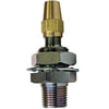 Tectran 116 Air Brake Air Line Fitting Bulkhead Frame Fitting for Male to Copper Tubing, 1/2" NPT, 3/8" OD, 3-1/4" OAL, 1"