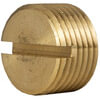Tectran 117-A Air Brake Air Line Fitting Air Brake Pipe Head Plug - Brass, 1/8 inches Pipe Thread, Slotted
