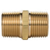 Tectran 122-A Air Brake Air Line Fitting Air Brake Pipe Nipple - Brass, 1/8 inches Pipe Thread, Hex