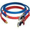 Tectran 13S10401 Air Brake Hose Set 10 ft. Red and Blue Air Brake Line Hose Assembly with FLEXGrip-HD & Aluminum Gladhand