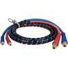 Tectran 13S12202 Air Brake Hose Set 12 ft. Red and Blue Spiral- Wrapped Air Brake Line Hose Assembly with FLEXGrip-HD, 225