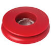 Tectran 101117R Gladhand Air Brake Gladhand Seal - Red, Polyurethane, with Built-in Filter