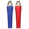 1011FG by TECTRAN - Air Brake Gladhand Handle Grip - Flex-Grip, Red and Blue, Tapered Rubberized