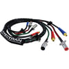 Tectran 169107D Air Brake Hose and Power Cable Assembly 10 ft. Black 4-in-1 Air Power Line for Tailgate / Tarping Systems,