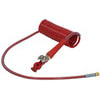 Tectran 16A15R4HG Air Brake Hose 15 ft. Red ARMORFLEX-HD Aircoils with Powder Coated Gladhands, 48" x 12" Leads