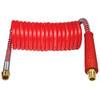 Tectran 16P12RH Air Brake Hose 12 ft. PROFLEX-SP Red Emergency Aircoil with Handles, 12" x 12" Leads