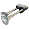 Tectran 16-910CA Horn Horn - 15-1/4 in. Long, Dual Mount Round, with Chrome Horns and Black Pedestal