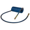 Tectran 161540LBV Air Brake Hose 15 ft. Blue V-Line Aircoil with 1/2" LIFESwivel Tractor Fitting, 40" x 12" Leads