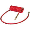Tectran 161540LRV Air Brake Hose 15 ft. Red V-Line Aircoil with 1/2" LIFESwivel Tractor Fitting, 40" x 12" Leads