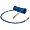 Tectran 1621540BH Air Brake Hose 15 ft. Blue Industry Grade Air Coil with Brass Handles, 40" x 12" Lead Lengths