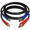 Tectran 17912H Air Brake Hose Set 12 ft. Black Rubber Air Line Jumper Hose Assembly Set with Red and Blue FLEXGrip-HD®