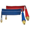 Tectran 17A12H Air Brake Hose ARMORFLEX-HD, Red and Blue Armorcoil Aircoil with Handle, 12 ft., 12" x 12" Leads