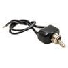 Tectran 19-0059 Toggle Switch Toggle Switch - 12V, 25 AMP, OFF-Momentary-ON, (2) 16 ga. Leads, Nickel Knob, S.P.S.T