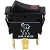 Tectran 19-0110 Rocker Switch Rocker Switch - 12VDC, 25 AMP, ON-OFF, 3 Blade, Dependent, Large Red Light, S.P.S.T.