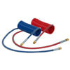 Tectran 17215-040 Air Brake Hose Industry Grade Red and Blue Aircoil, 15 ft., 40" x 12" Leads, with Brass LIFESwivel Fittings