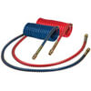 Tectran 1721540LV Air Brake Hose 15 ft. Red and Blue V-Line Aircoil with 1/2" LIFESwivel Tractor Fitting, 40" x 12" Leads