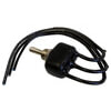 Tectran 19-5009 Toggle Switch Toggle Switch - 12V, 25 AMP, Mom.ON-OFF-Mom.ON, (3) 8 in. leads, Nickel Knob, S.P.D.T