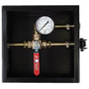 Tectran 27-ADB-66 Air Brake Dump Valve Air Brake Dump Box - Black, Powder Coated Steel, with Pressure Gauge