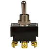 Tectran 19-1027 Toggle Switch Toggle Switch - 12V, 20 AMP, ON-OFF-ON, 6 Screw, Chrome Knob, D.P.D.T