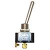 Tectran 19-1404 Toggle Switch Toggle Switch - 12V, 20 AMP, ON-Momentary-OFF, 2 Screw, Chrome Knob, S.P.S.T