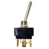 Tectran 19-1412LQ Toggle Switch Toggle Switch - 12V, 20 AMP, ON-OFF-ON, 6 Blade, Chrome Knob, D.P.D.T