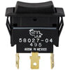 Tectran 19-1512 Rocker Switch Rocker Switch - Black Bezel and Actuator, 12VDC, 25 AMP, MOM ON-OFF-MOM ON, S.P.D,T