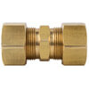 Tectran 62-10 Air Brake Air Line Fitting Compression Fitting - Brass, 5/8 inches Tube Size, Union