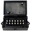 Tectran 667-1440 Junction Box Junction Box - Black, Plastic, 14-Way, 14 Terminals