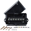 667-7040 by TECTRAN - Junction Box - Black, 7-Way, Heavy-Wall Design, with 7 Stud Terminal Strip