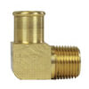 Tectran 339-10C Air Brake Air Line Fitting Air Tool Hose Barb - Brass, 5/8 in. Hose, 3/8 in. Thread, Beaded, 90 deg. Elbow
