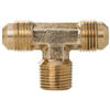 Tectran 45-3A Air Brake Air Line Fitting Air Brake Air Line Thread Branch Tee - Brass, 3/16 in. Size, 1/8 in. Thread, Male