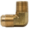 Tectran 49-10C Male Elbow Fitting SAE 90-Deg Male Elbow Flare Fitting, 5/8 in. Tube Size, 3/8 in. Pipe Thread