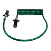 Tectran 7ATG522PG Trailer Power Cable Trailer Power Cable - 15 ft., 7-Way, Powercoil, ABS, Green, with Poly Plugs
